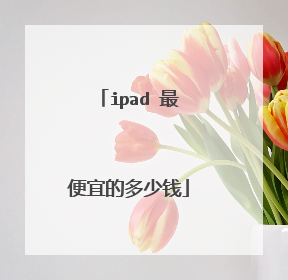 ipad 最便宜的多少钱