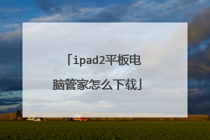 ipad2平板电脑管家怎么下载