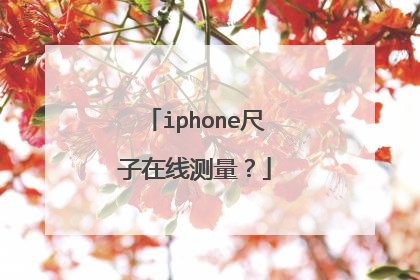 iphone尺子在线测量？
