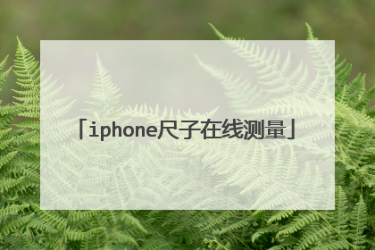 iphone尺子在线测量