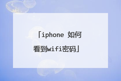 iphone 如何看到wifi密码