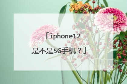 iphone12是不是5G手机?