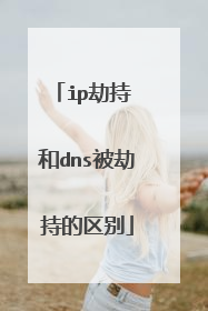 ip劫持 和dns被劫持的区别