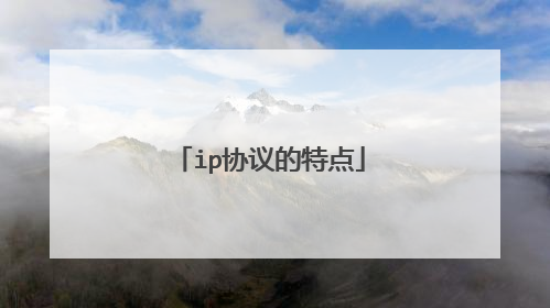 ip协议的特点