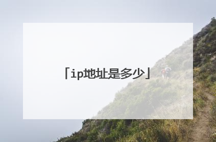 ip地址是多少