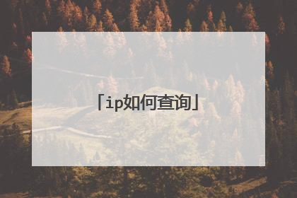ip如何查询