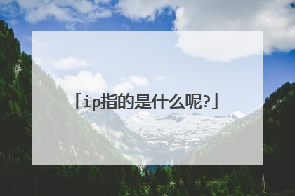 ip指的是什么呢?