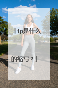 ip是什么的缩写？