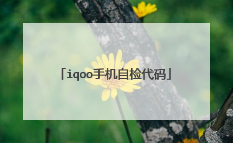 iqoo手机自检代码