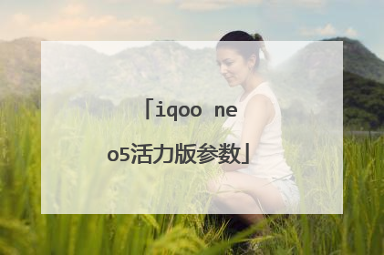 iqoo neo5活力版参数