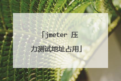 jmeter 压力测试地址占用