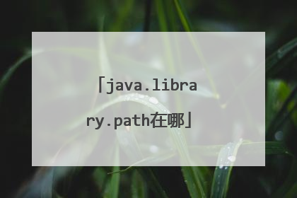 java.library.path在哪