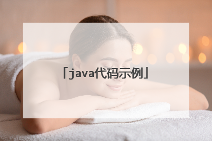 java代码示例