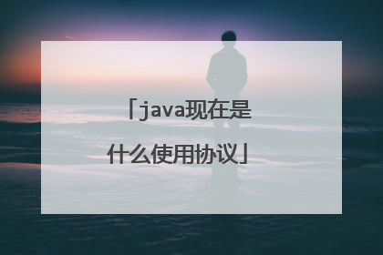 java现在是什么使用协议