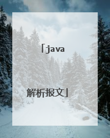 java解析报文