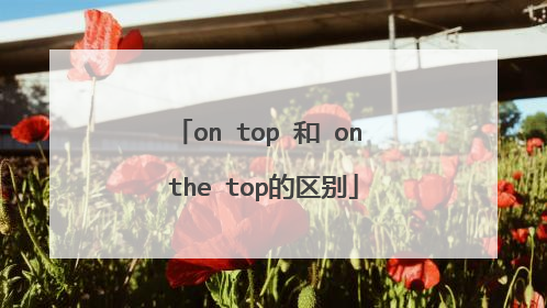 on top 和 on the top的区别