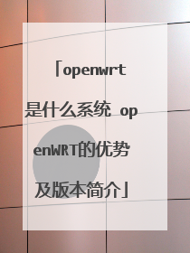 openwrt是什么系统 openWRT的优势及版本简介