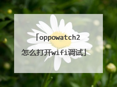 oppowatch2怎么打开wifi调试