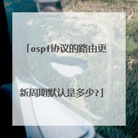ospf协议的路由更新周期默认是多少?