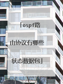ospf路由协议有哪些状态数据包