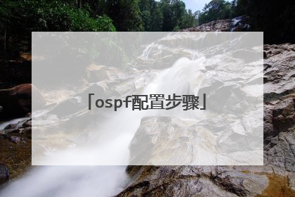 ospf配置步骤