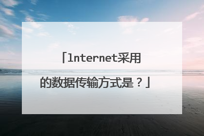 lnternet采用的数据传输方式是?
