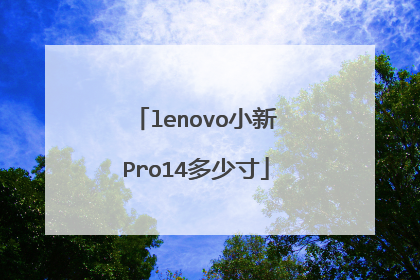 lenovo小新Pro14多少寸