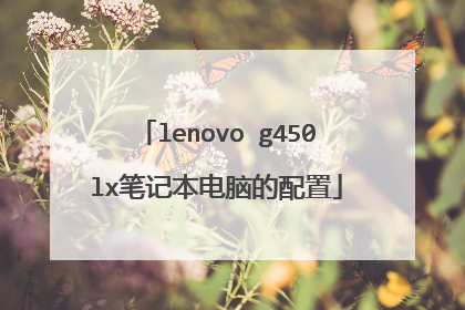 lenovo g450lx笔记本电脑的配置