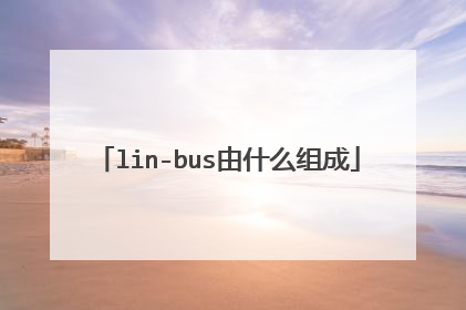 lin-bus由什么组成