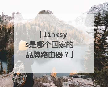 linksys是哪个国家的品牌路由器？
