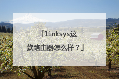 linksys这款路由器怎么样？