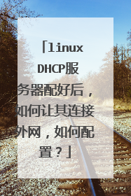 linux DHCP服务器配好后,如何让其连接外网,如何配置?