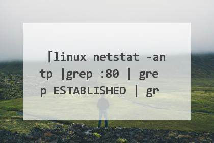 linux netstat -antp |grep :80 | grep ESTABLISHED | grep httpd是什么意思?