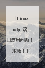 linux udp 端口复用问题！ 求教！