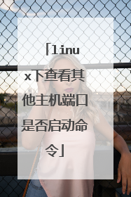 linux下查看其他主机端口是否启动命令