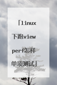 linux下跑viewperf怎样单项测试