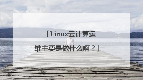 linux云计算运维主要是做什么啊？