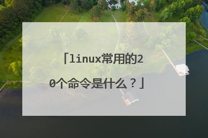 linux常用的20个命令是什么?
