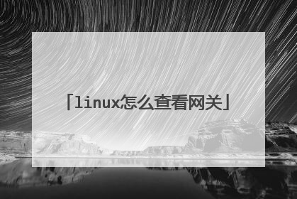 linux怎么查看网关