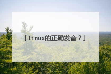 linux的正确发音？