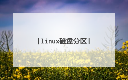 linux磁盘分区