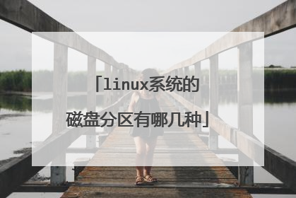 linux系统的磁盘分区有哪几种