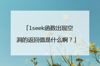 lseek函数出现空洞的返回值是什么啊?