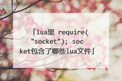 lua里 require(