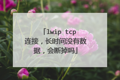 lwip tcp连接,长时间没有数据,会断掉吗