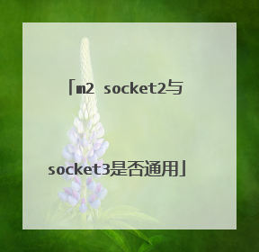 m2 socket2与socket3是否通用