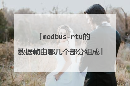 modbus-rtu的数据帧由哪几个部分组成