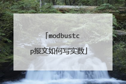 modbustcp报文如何写实数
