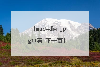 mac电脑 jpg查看 下一页