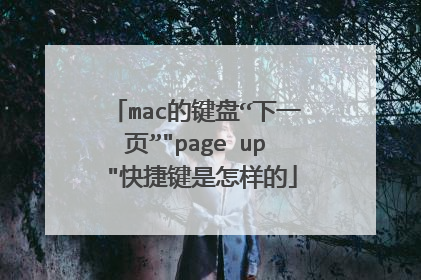 mac的键盘“下一页”